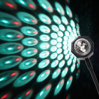 WRADER USB Disco Projection  Light with 7 Color + 9 Functional Mode