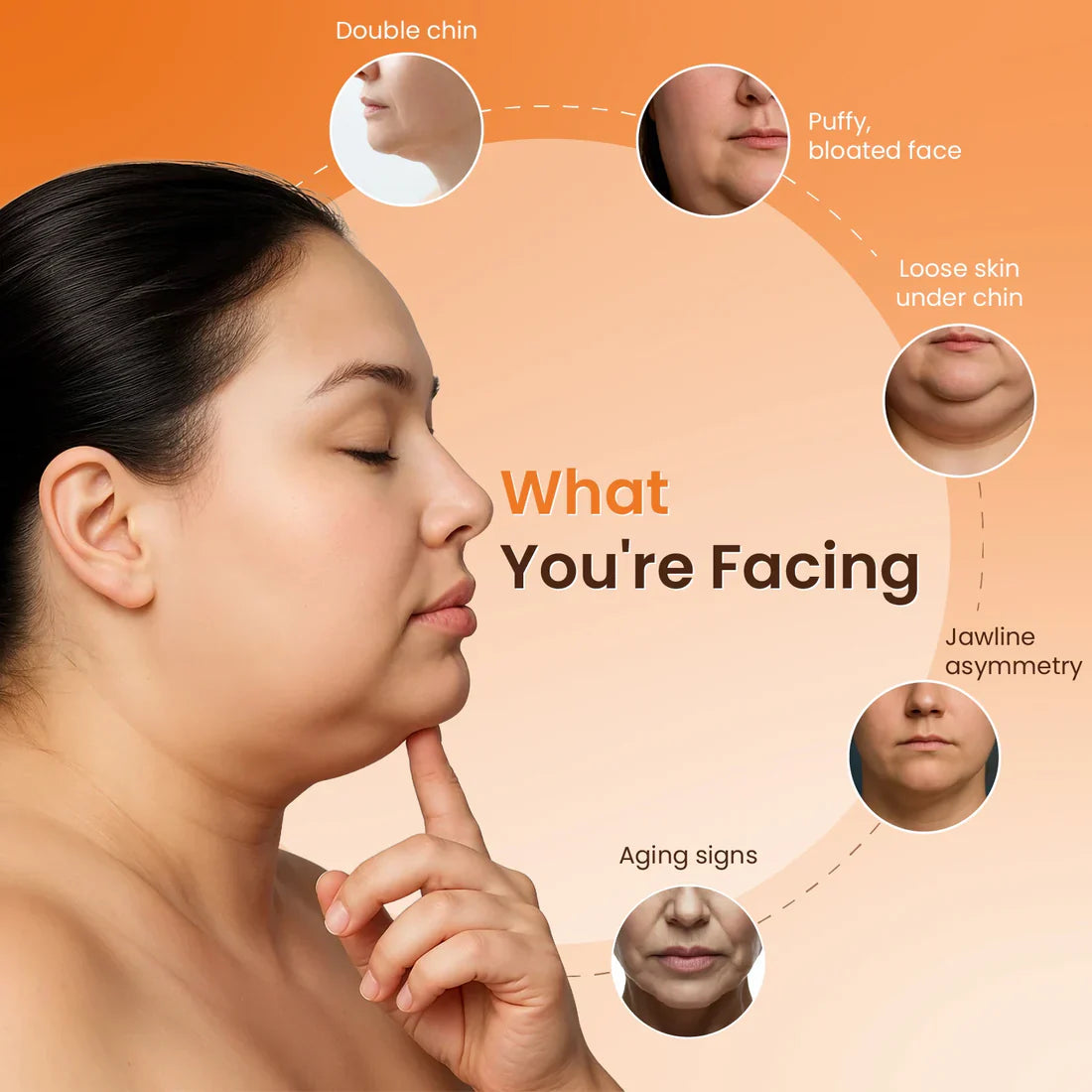 Reuseable Double V Lifting Mask for Double Chin Removal