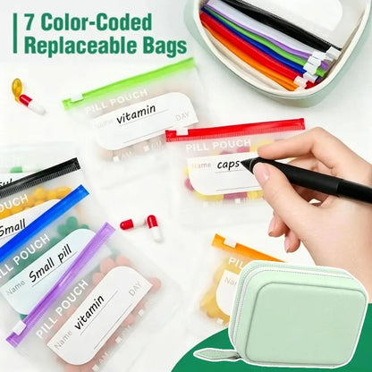Waterproof Pill Organizer Pouch Set