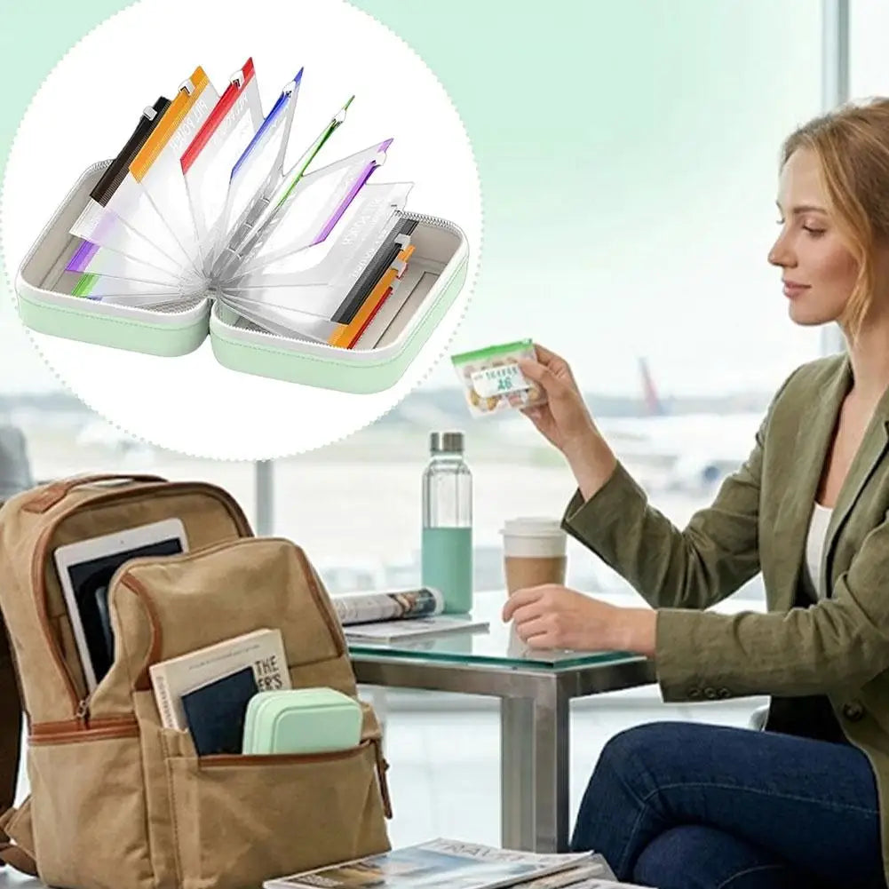 Waterproof Pill Organizer Pouch Set