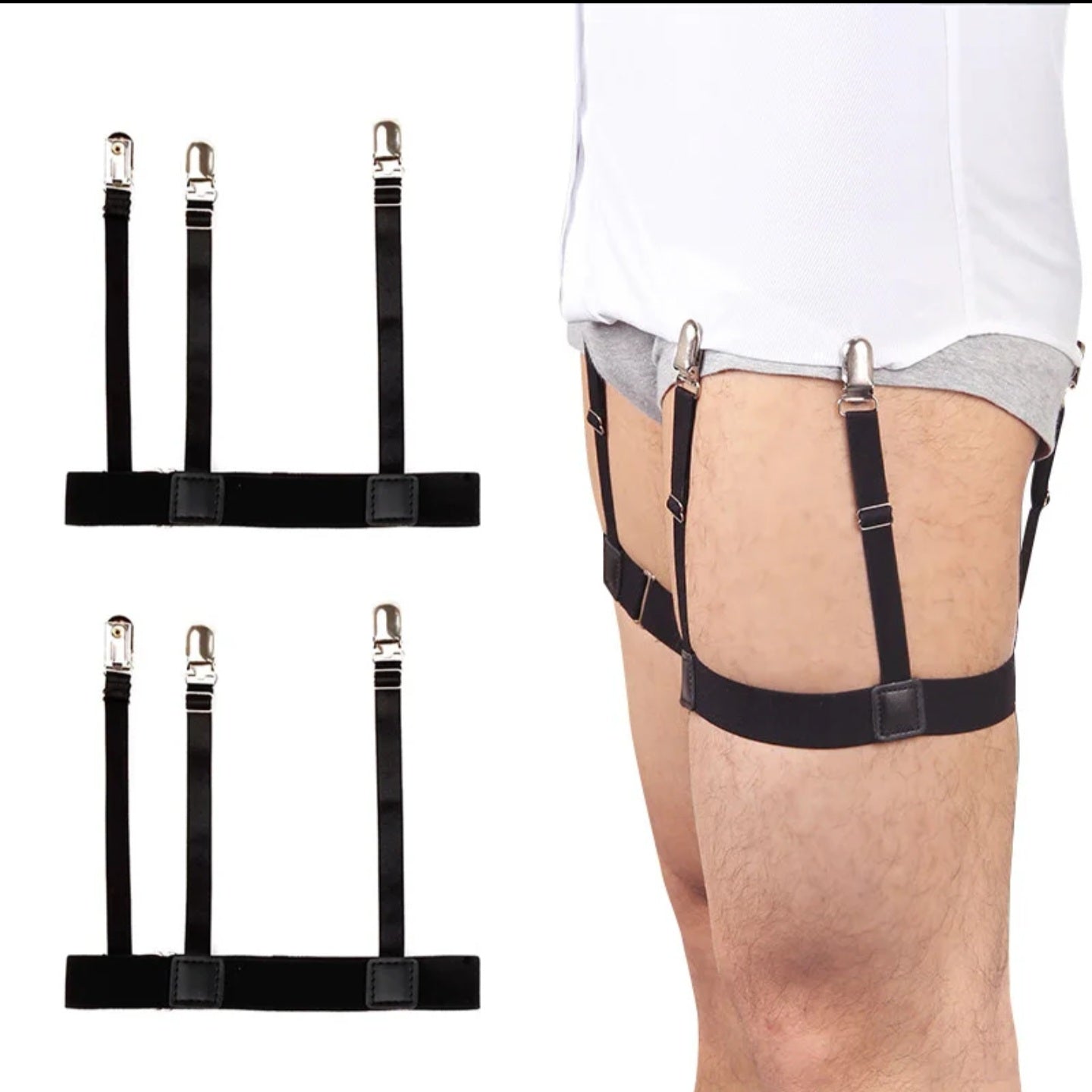 Adjustable Elastic Shirts Tucker (PAIR OF 2 )