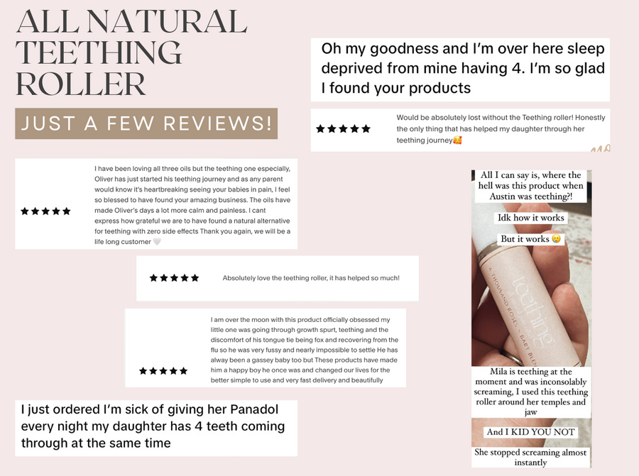 Teething Natural Pain Relief Roller