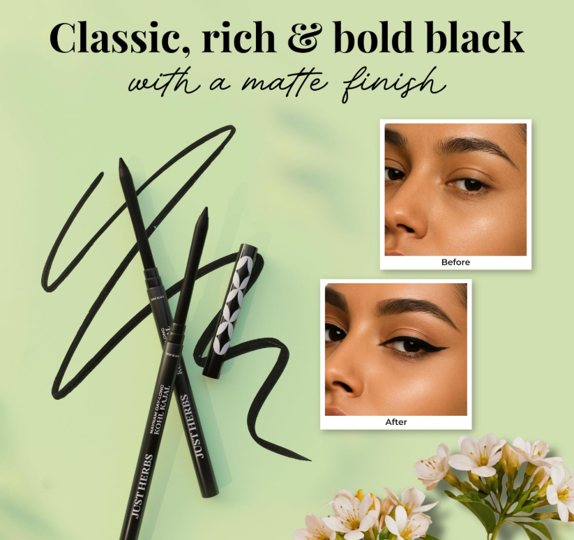 Retractable 2-in-1 Herbal Eyeliner + Kajal