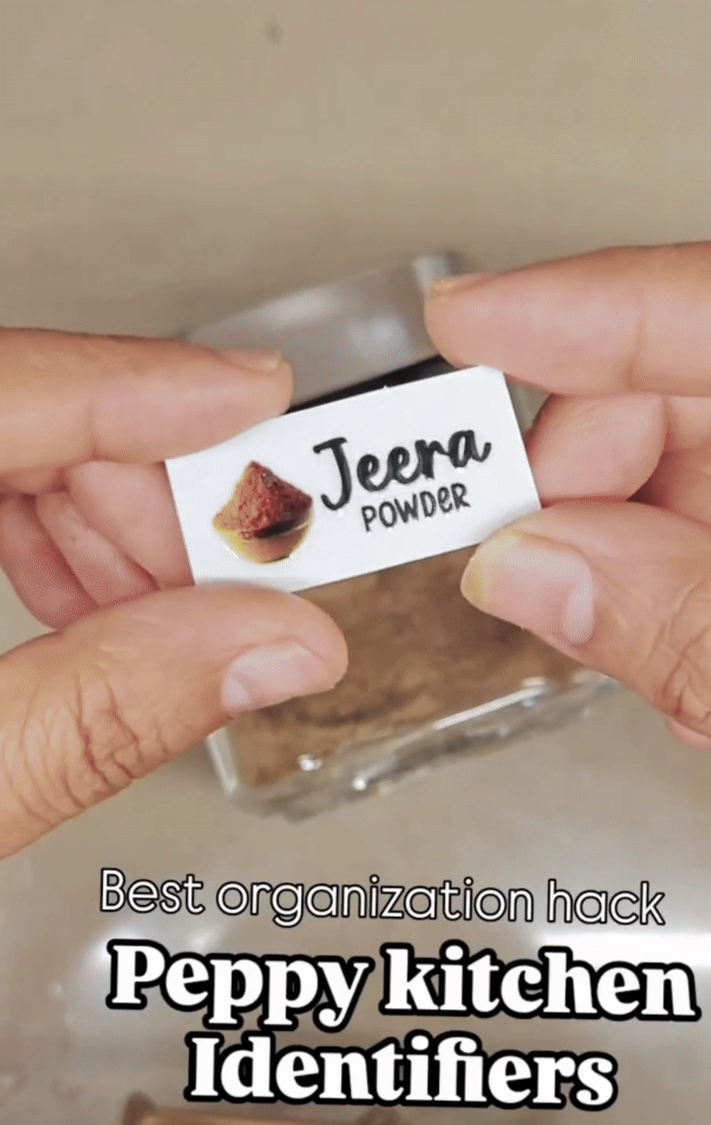 Waterproof Peppy Kitchen Identifiers Stickers