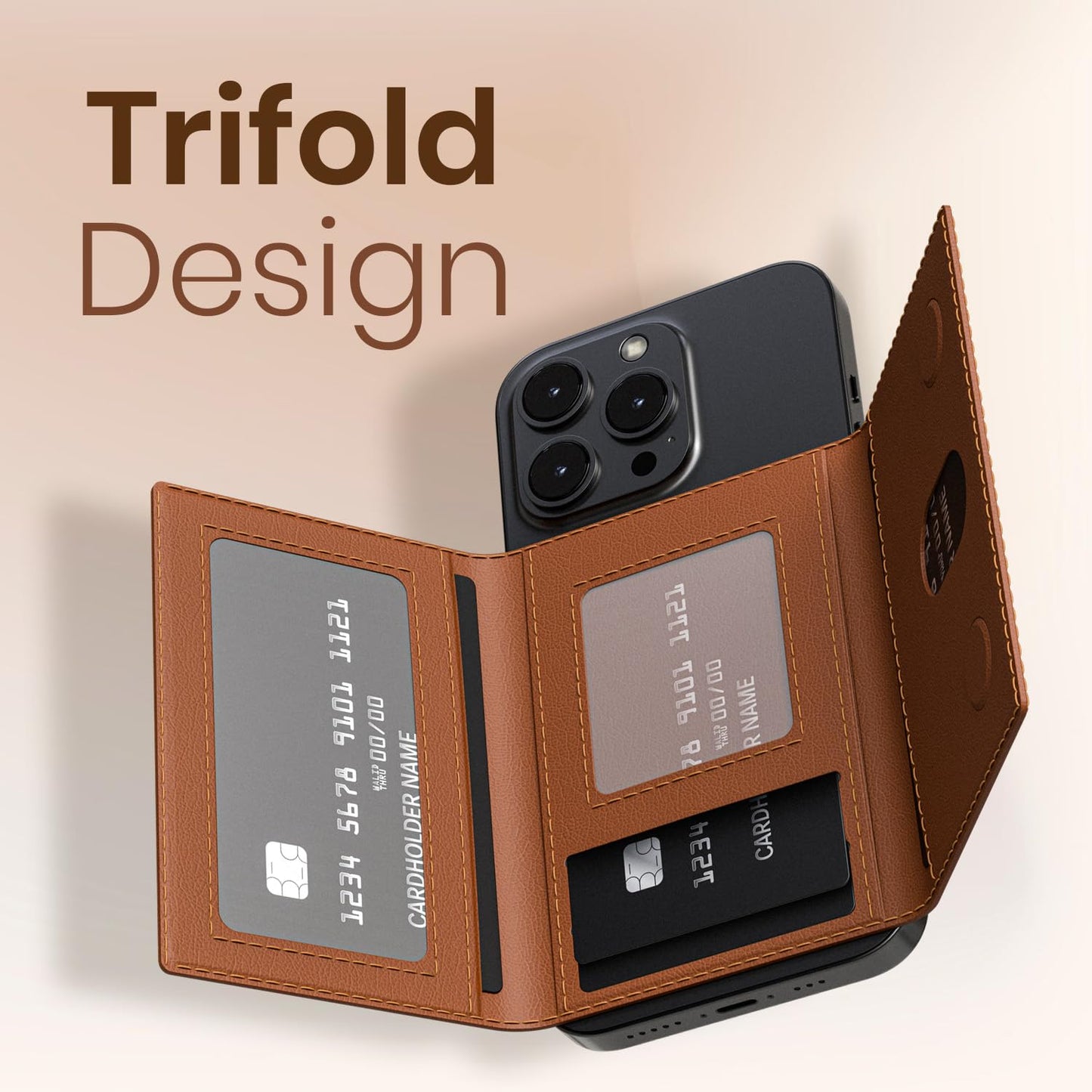 X Tri-Fold Magnetic Wallet