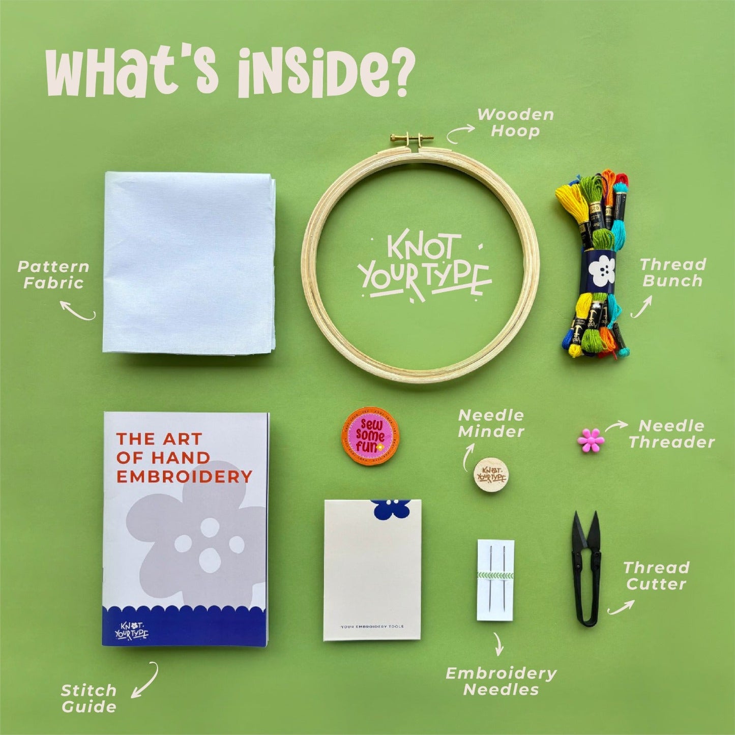 Beginner's Friendly DIY Embroidery Learning Kit