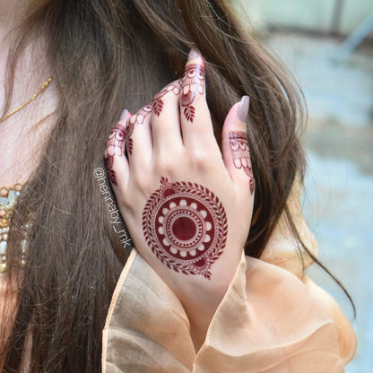 Instant Elite Red Mehndi  Stickers