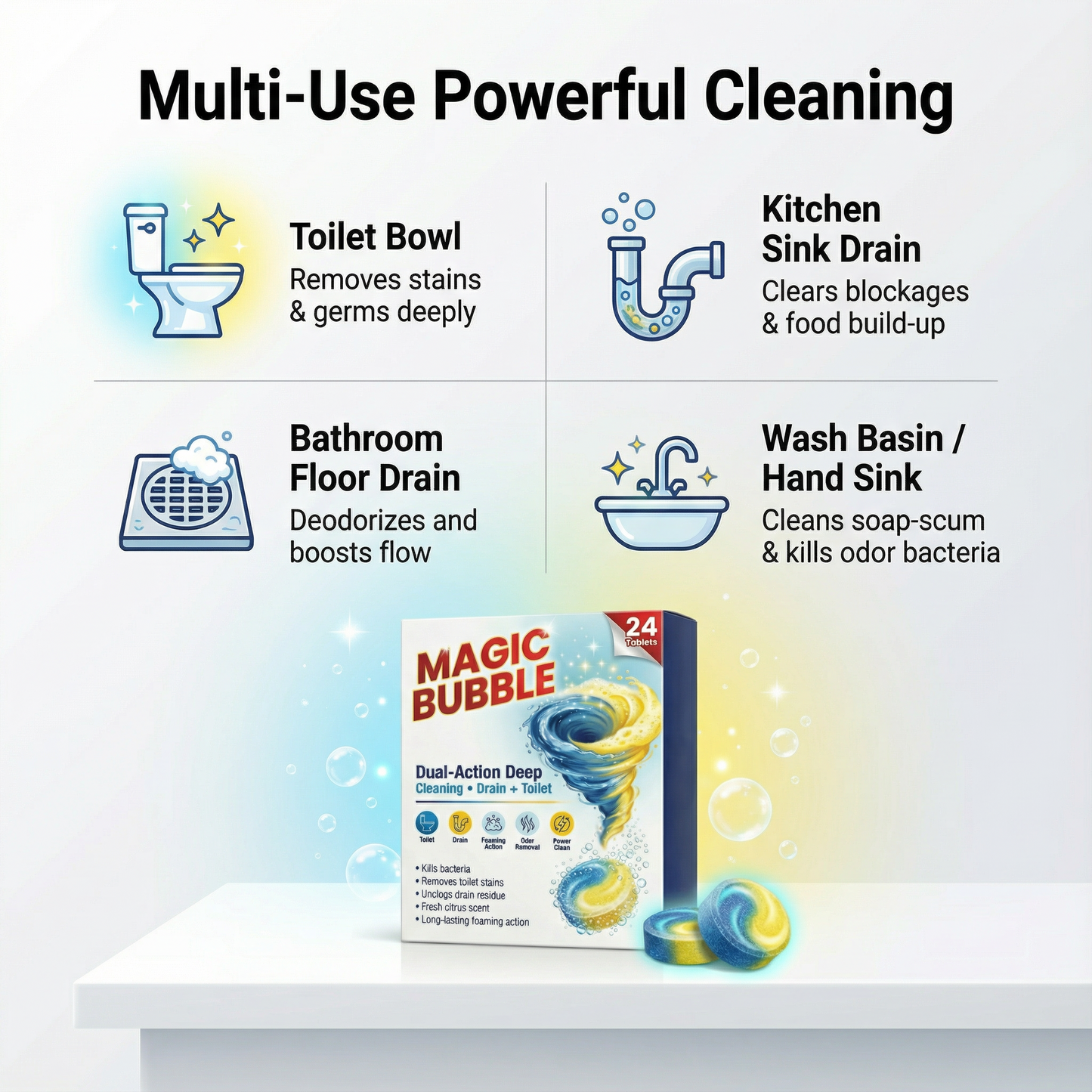Magic Bubble Cleaning Tablets🔥