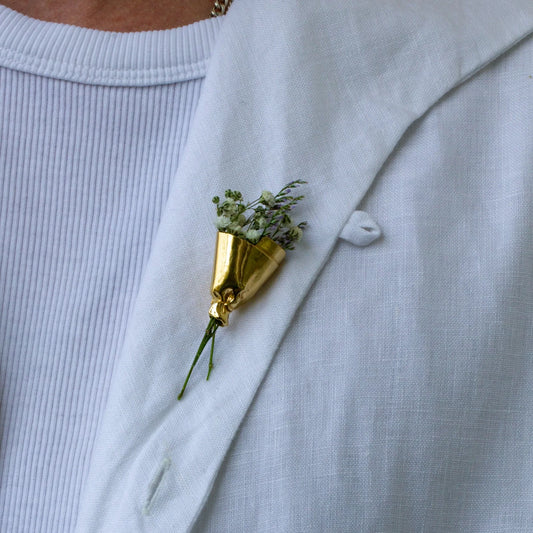DIY Flower Bouquets Brooch