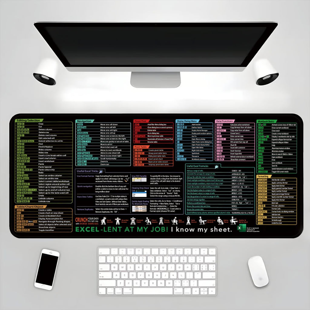 Shortcuts Mouse Pad for Excel Windows