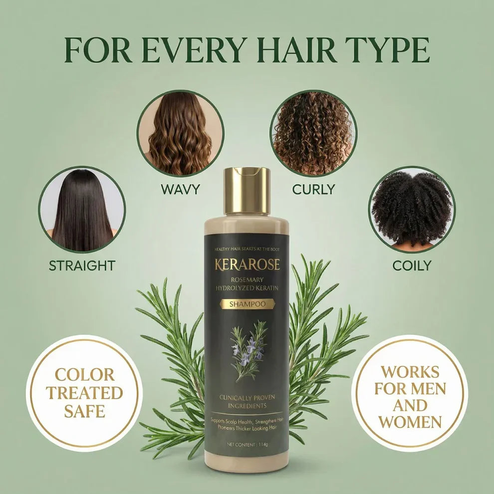Kerarose Rosemary Shampoo For Hair Growth