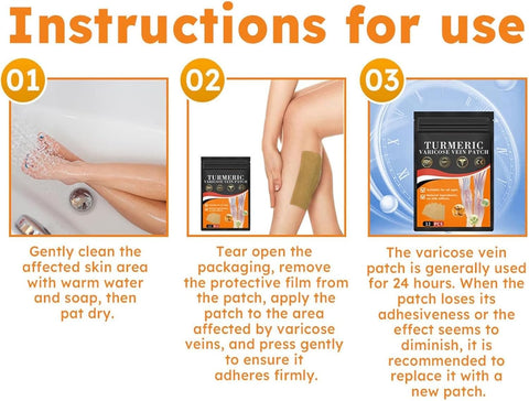 VeinEase™ Turmeric Varicose Vein Patches | 🔥