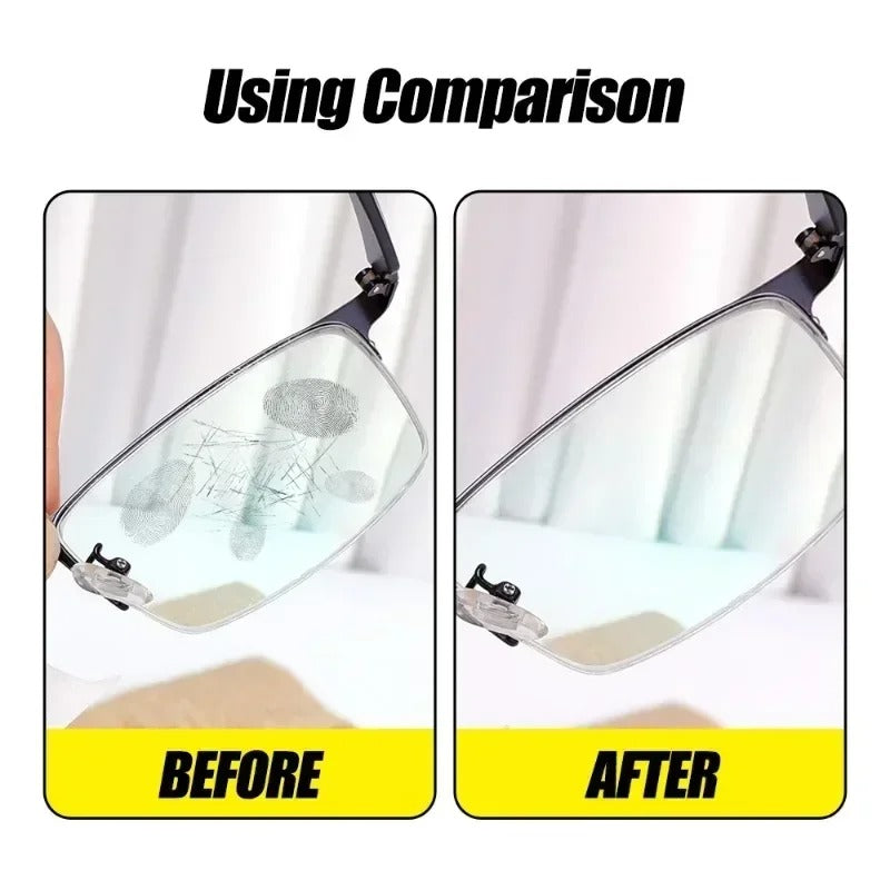 20 PCS Glasses Cleaner Wet Wipe Disposable Anti Fog