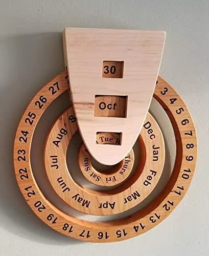 Wooden Wall Calendar