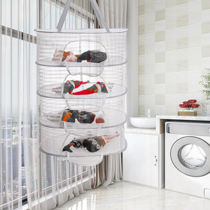 Collapsible Herb Drying Net Dryer Mesh Rack with Zipper