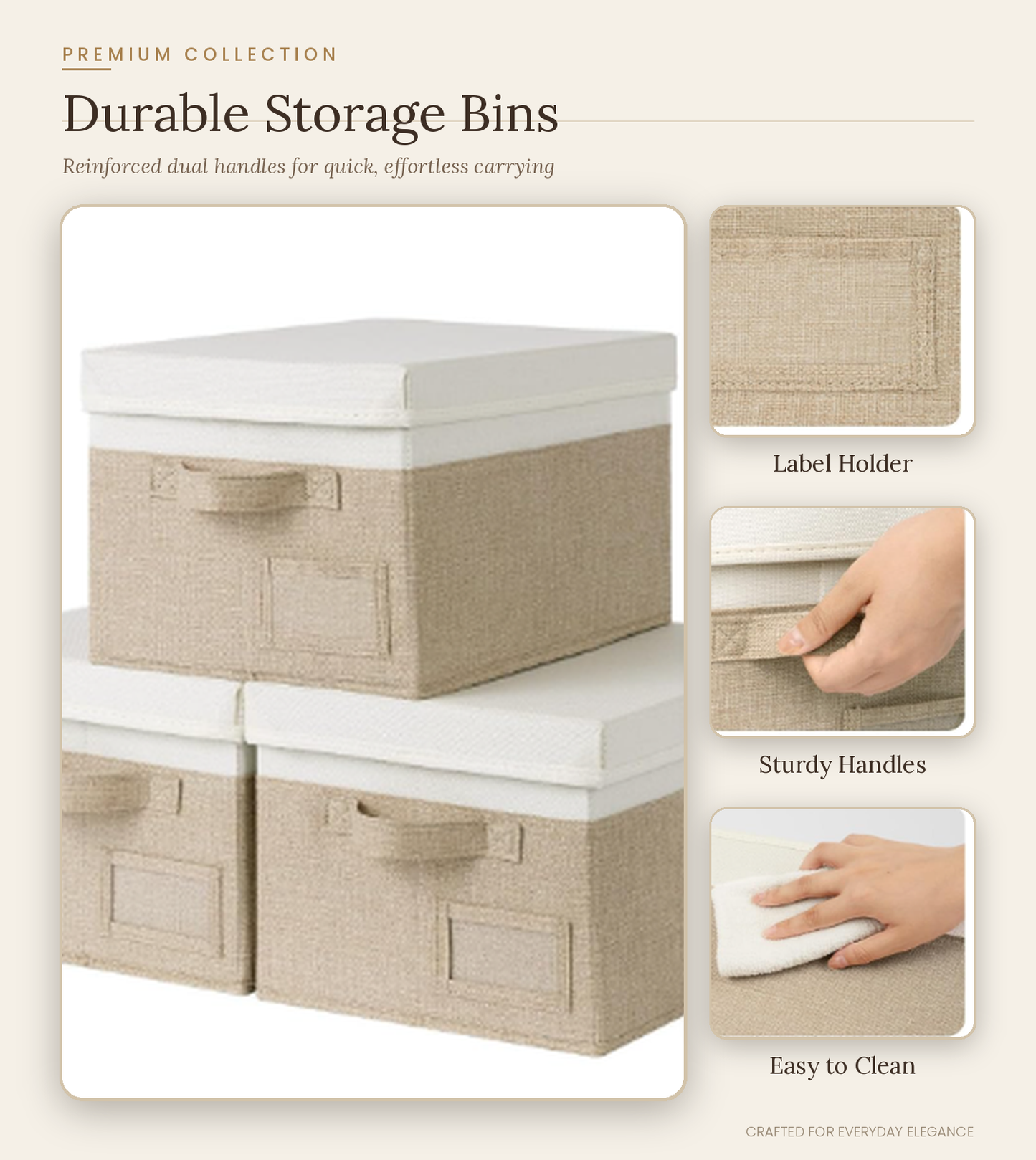 Large Storage Boxes with Lids