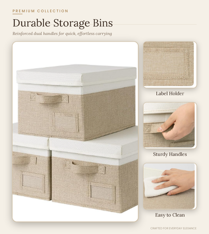 Large Storage Boxes with Lids