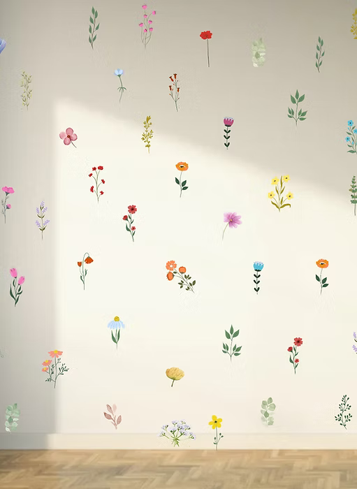DIY Floral Bloom Wall Stickers