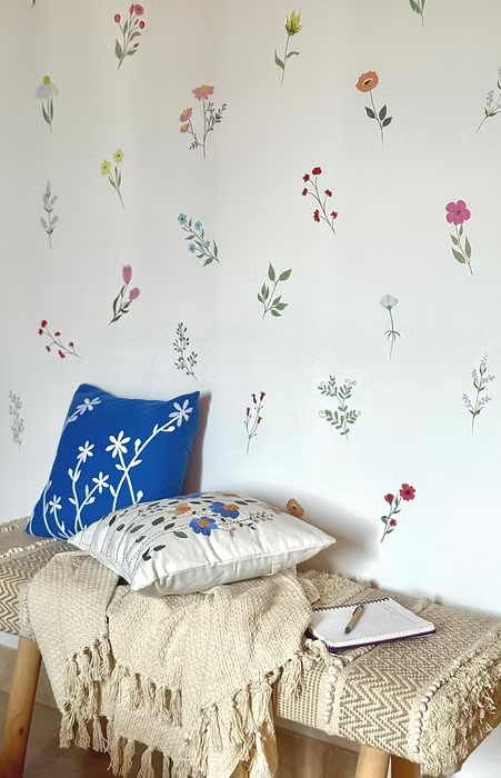 DIY Floral Bloom Wall Stickers