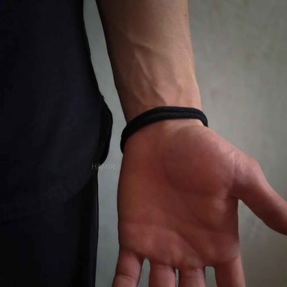 🌑 Full Black Rope Bracelet 🖤