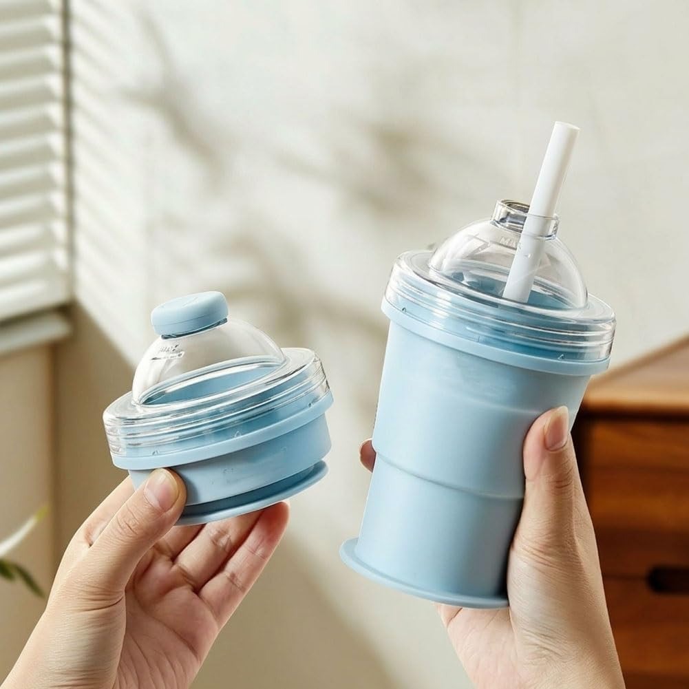 2-in-1 Collapsible Silicone Ice Ball Maker Cup