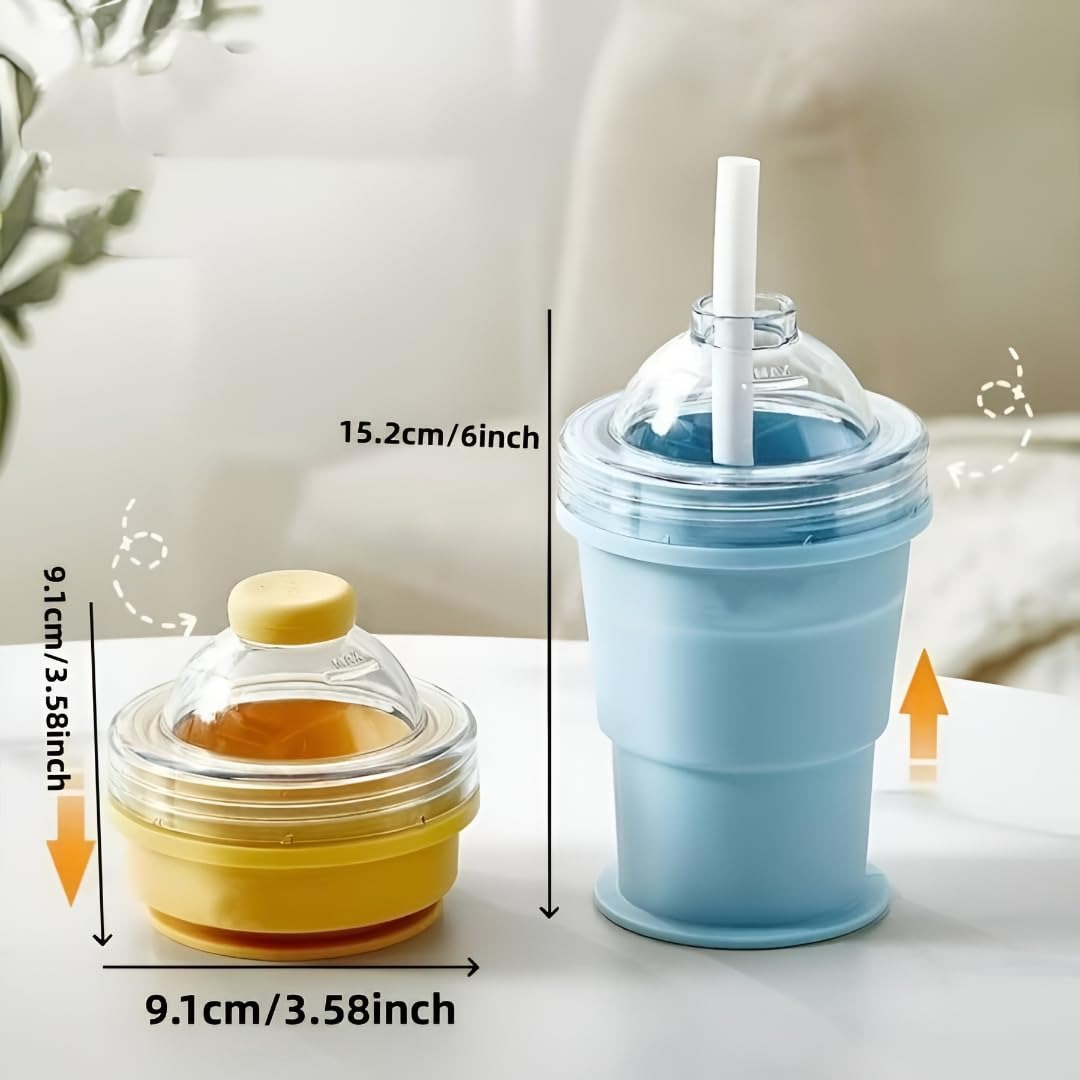 2-in-1 Collapsible Silicone Ice Ball Maker Cup