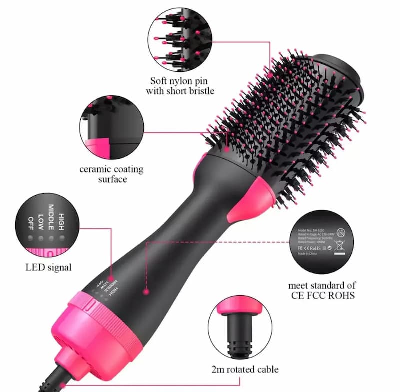 One Step Hot Air Brush (Dryer + Straightener)