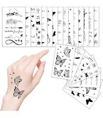 Waterproof temporary butterfly tattoo stickers