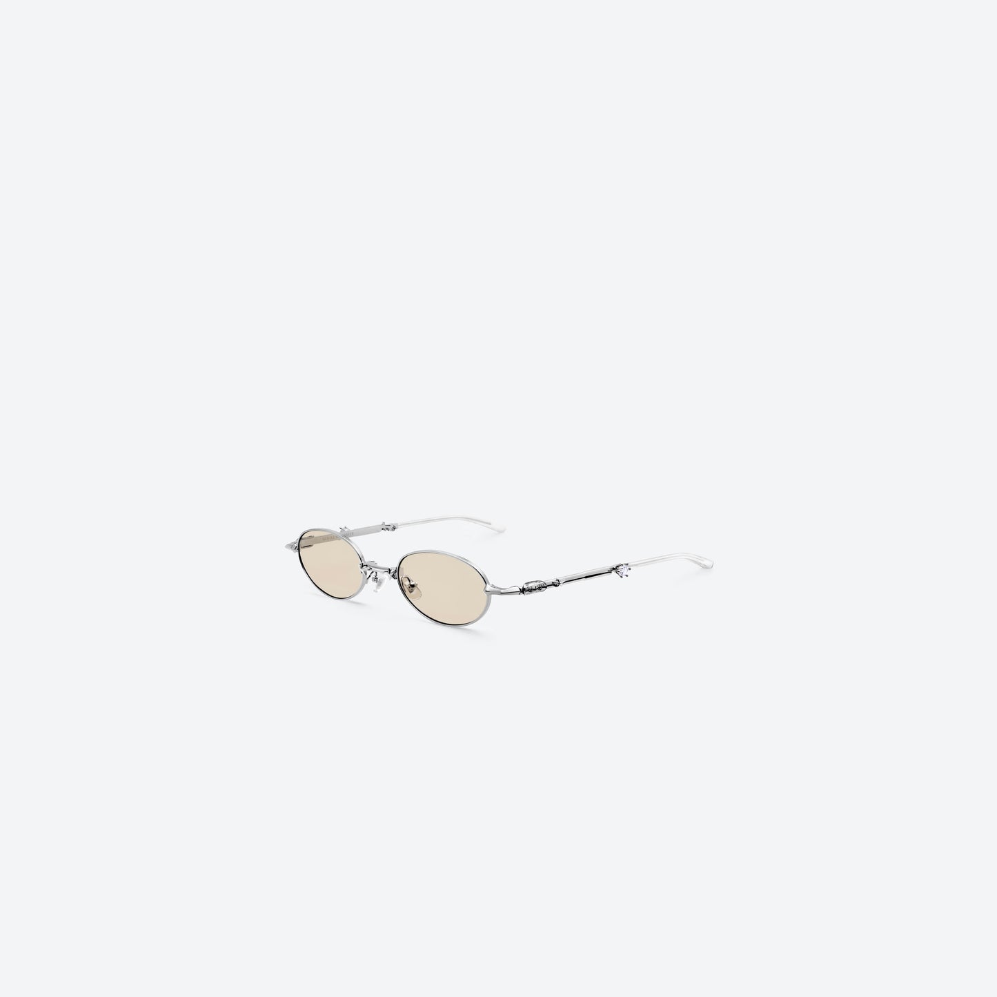 Retro Luxe Round Crystal Sunglasses