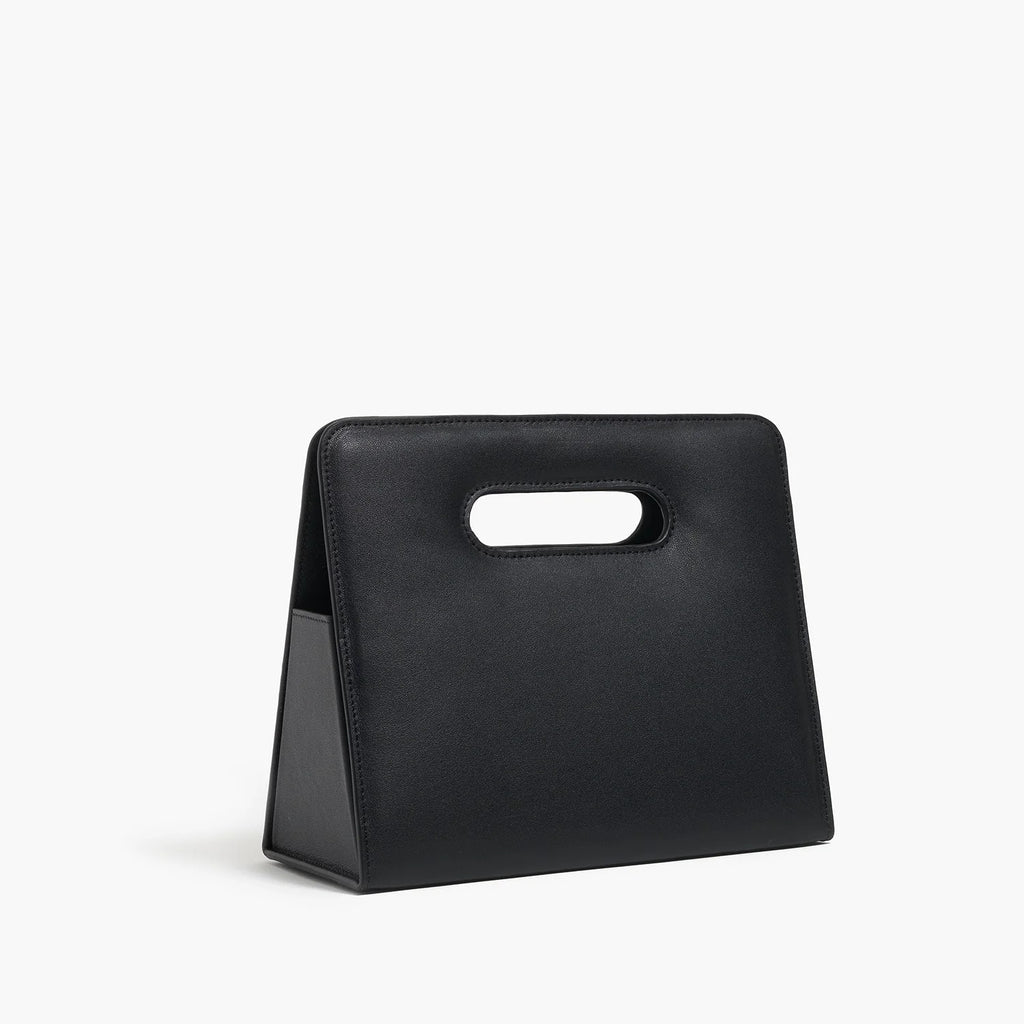 The Fold Up Flat-Packable Leather Clutch