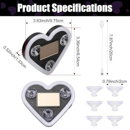 Rechargeable Solar-Powered Heart-Shaped LED Light