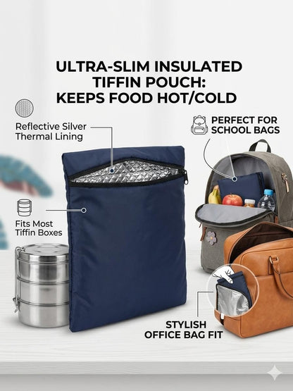 Portable Insulated Lunch Pouch for Tiffin Box