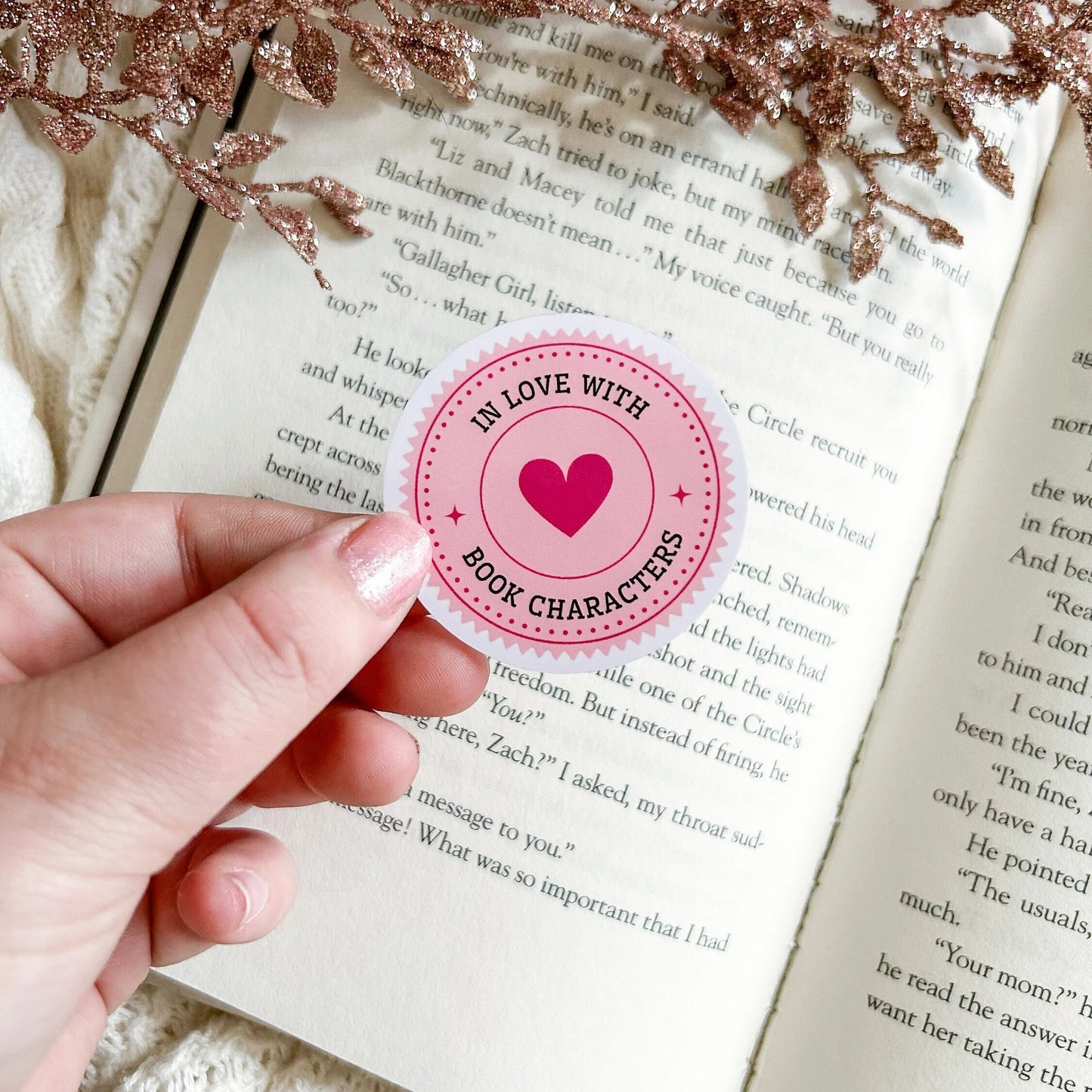 50 PCS Bookaholics Kindle Stickers Vinyl Stickers