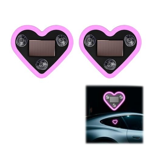 Rechargeable Solar-Powered Heart-Shaped LED Light
