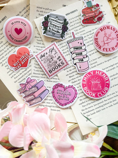 50 PCS Bookaholics Kindle Stickers Vinyl Stickers