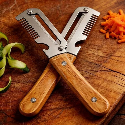 3-in-1 Veggie Peeler With Scallion Shredder