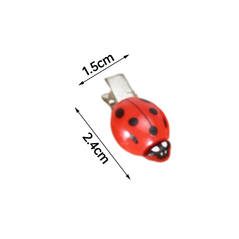 10Pcs Ladybug Hair Clips
