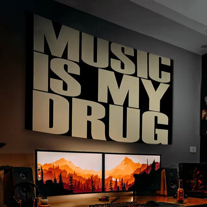 ''MUSIC IS MY DRUG'' FLAG