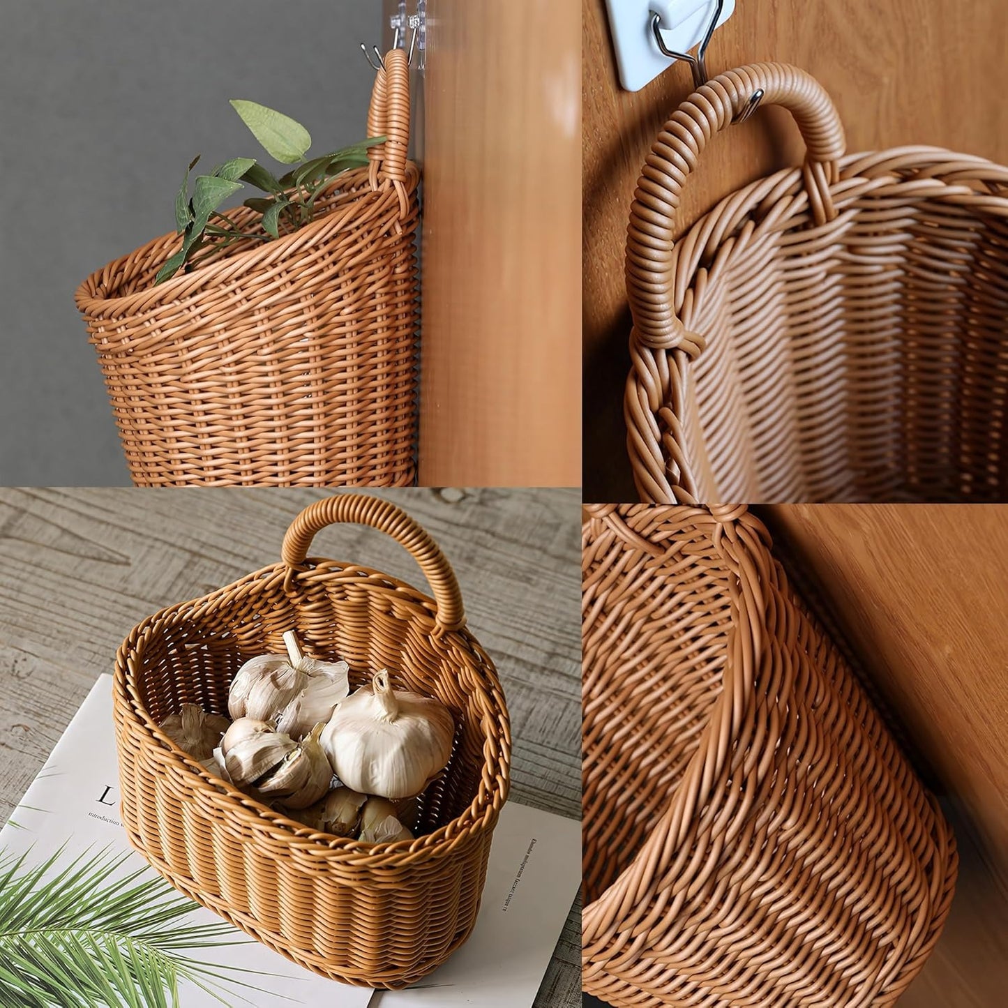 Wall Hanging Storage Basket for Kitchen