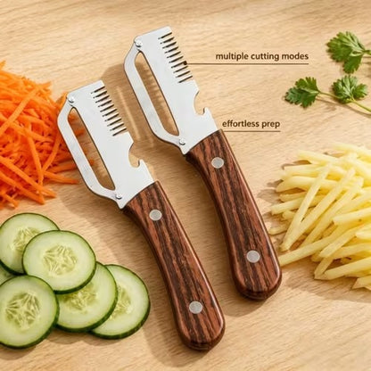 3-in-1 Veggie Peeler With Scallion Shredder