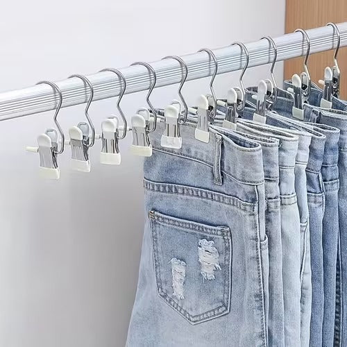 Stainless Steel Laundry Clothes Pegs with Hook