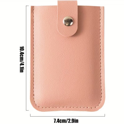 LEATHER PULL UP CARD HOLDER