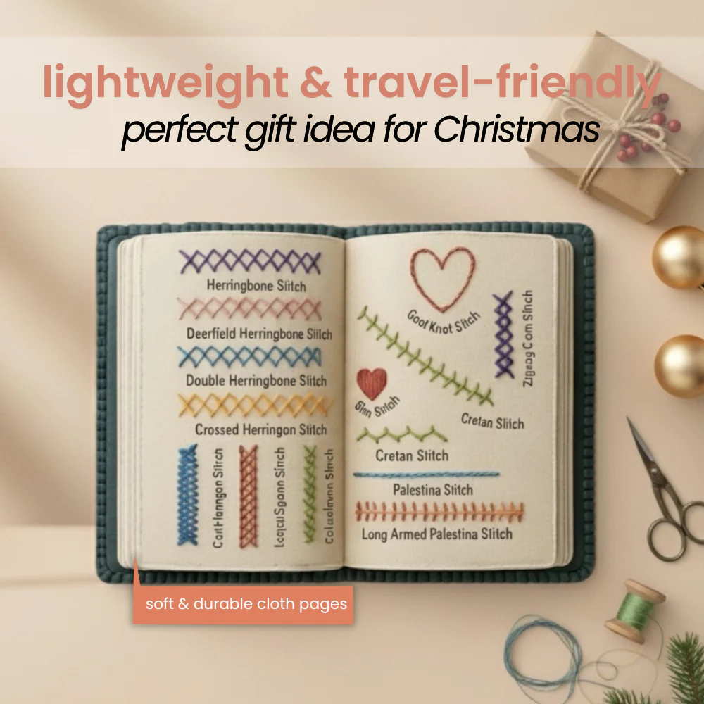 Embroidery Book with 143 different stitches