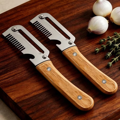 3-in-1 Veggie Peeler With Scallion Shredder