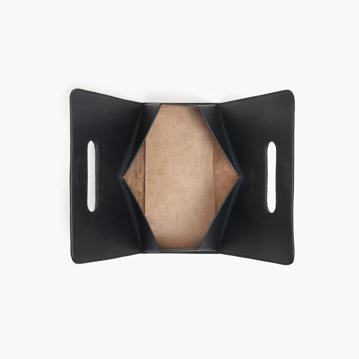 The Fold Up Flat-Packable Leather Clutch