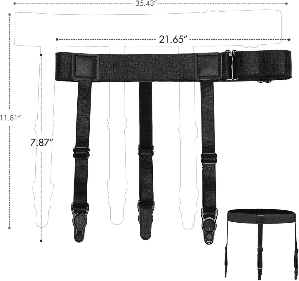 Adjustable Elastic Shirts Tucker (PAIR OF 2 )