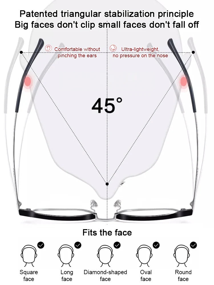 Best Selling 50% Off Automatic zoom anti-blue light presbyopia glasses