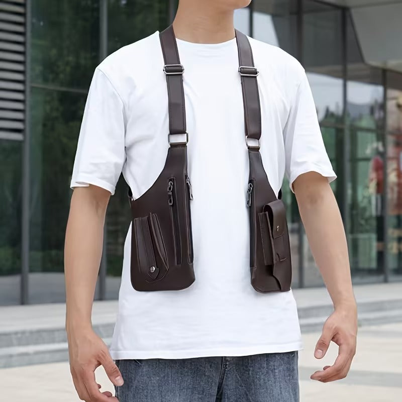 Adjustable Medieval Leather Harness Bag