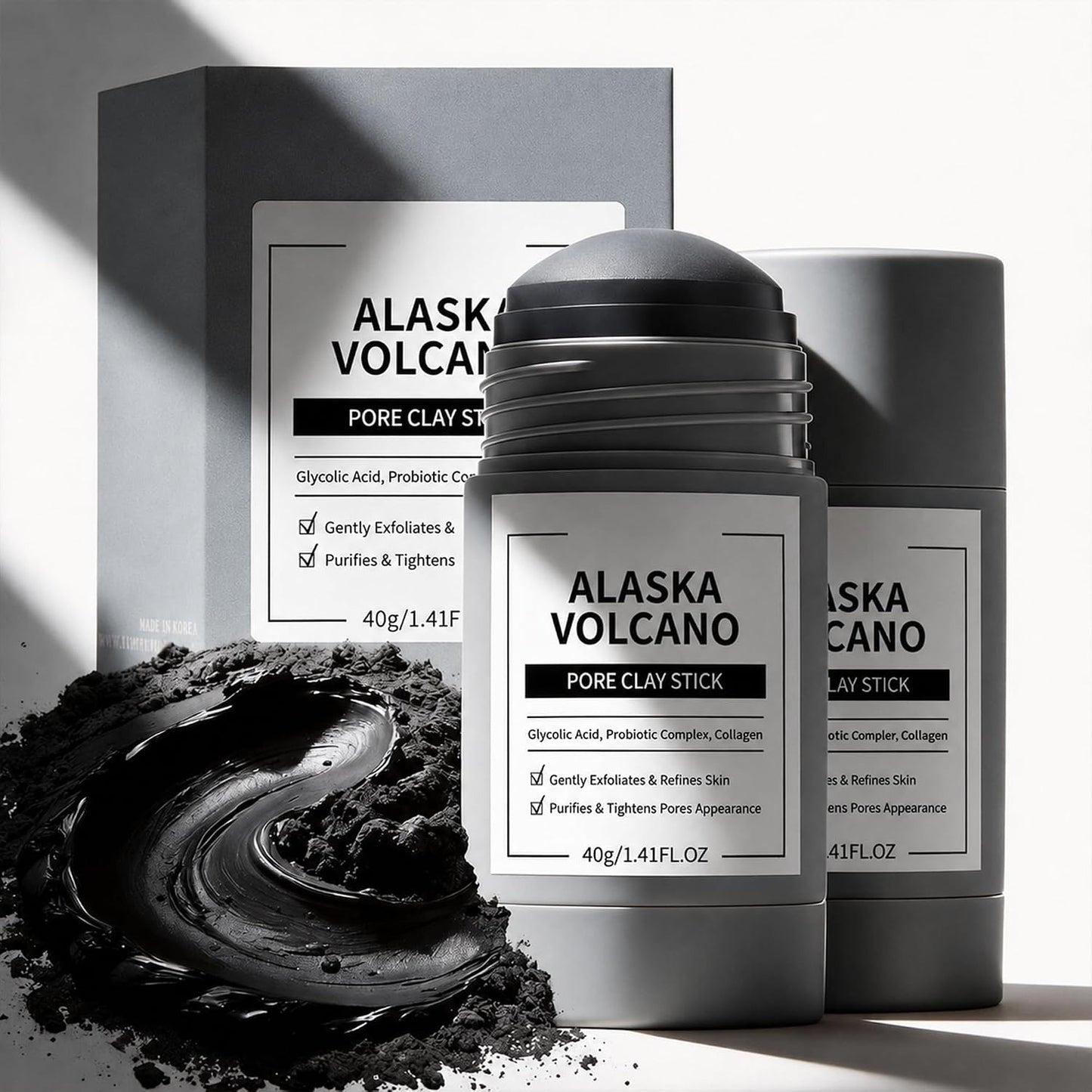 Alaska Volcano Pore Clay Stick