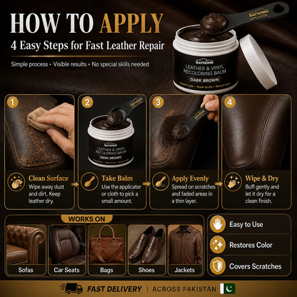 LEATHER REPAIR & RECOLORING BALM